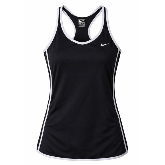 Nike Tops - Nike Performance Black White Trim Racerback Tank Top Women's M